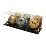 BCW Deluxe Acrylic Triple Mini Helmet Display with Mirror