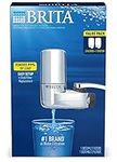 Brita Faucet Mount System, Water Faucet Filtration System with Filter Change Reminder, Reduces Lead, Made Without BPA, Fits Standard Faucets Only, Elite, Chrome, Includes 2 Replacement Filters