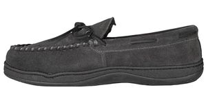 CLARKS Men's Moccasin Slipper, Gray, 11
