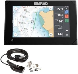 Simrad NSX 3007 - Chartplotter Fish Finder with HDI Transducer and C-MAP Discover X Charts, Black