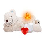 ALL FOR PAWS Dog Heartbeat Plush Toy - Sleep Aid & Warm Comfort Pillow for Puppy Crate, Stuffed Animal Dog Toy for Small Dogs