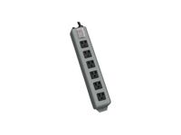Tripp Lite 6 Outlet Waber Industrial Power Strip, 15' Cord with 5-20P Plug (UL620-15)