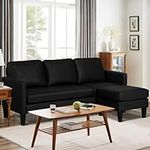 LEISU L Shaped Leather Sectional So