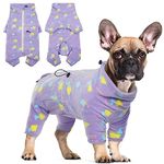 Hjyokuso Dog Winter Coat, Dog Jacket, Dog Jumper, Soft Fleece Pullover Pajamas, Pet Windproof Warm Cold Weather Jacket Vest Cozy Onesie Jumpsuit Apparel Outfit Clothes for Small Medium Large Dogs