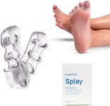 NABOSO Splay - Gel Toe Stretcher, Separator and Straightener for Correction of Bunions, Hammer Toes and Restore Natural Foot Shape (Clear)