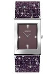 Sekonda Seksy Rocks Ladies Analogue Watch with Purple Crystal Set Leather Strap 2857