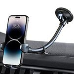 Niofind Phone Holder Windscreen Mount, Universal Long Arm Windshield Mobile Holder for Cars, Holder for Van, SUV, Pickup Truck, Compatible with iPhone14/13/12/11, Samsung ect