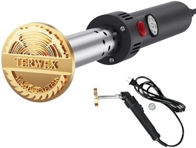 Terwex Electric Branding Iron for Wood, Custom Temperature-Controlled Wood Branding Iron, Metal Stamp for Leather Woodworking Tools, Wood Burning Stamp for DIY Projects Crafts Handmade Lover Gift(3")