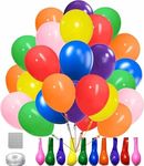 Lumjoy Rainbow Balloons 50pcs 5 Inc