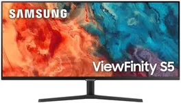 SAMSUNG 34" ViewFinity S50GC Series Ultrawide QHD Monitor, 100Hz, 5ms, HDR10, AMD FreeSync, Eye Care, Borderless Design, PIP, PBP, LS34C50DGANXZA, 2023, Black