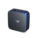 NiPoGi Mini Desktop PC, Mini Computer Intel Alder Lake-Ν95 (Beats N5095/N5105, Up to 3.4GHz), Micro PC 8GB RAM+256GB M.2 SSD, support 2.5" SATA SSD, WiFi 5,Bluetooth4.2, Double Display