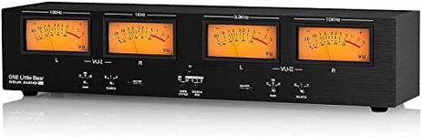 Douk Audio VU4 Four Analog VU Meter MIC Sound Level Display RCA XLR Switcher Box Audio Adapter