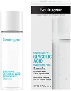 Neutrogena Hydro Boost Glycolic Acid Overnight Face Peel - With Hyaluronic Acid & 10% Glycolic Acid to Smooth & Exfoliate Skin, Fragrance-Free, 3.2 fl. Oz