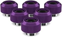 PrimoChill 1/2in. Rigid RevolverSX Series Fitting - Candy Purple - 6 Pack