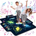 JOLLY FUN Dance Mat Toys Gifts for Children from 6 to 12 Years, Music Dance Mat with Bluetooth, Dance Mat for Christmas Birthday Gifts