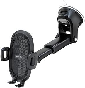 APPS2Car Car Phone Holder Car Holder Mobile Universal 360 Mobile Stand for Car Dashboard Windshield Compatible for 4.7-6.8 iPhone 15/14/13 Series Samsung and More