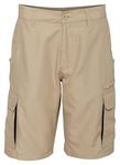 Burnside Mens Microfiber Shorts-B9803-34-Khaki
