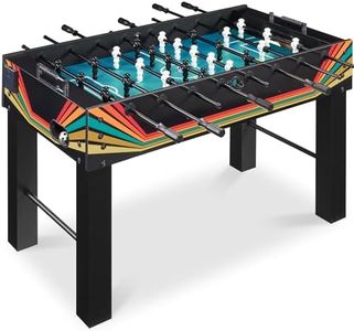 Best Choice Products Large 54 Inch Full-Size Foosball Table for Home, Game Room - Includes 2 Balls, 2 Cup Holders - Arcade