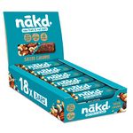 Nakd Salted Caramel Natural Fruit & Nut Bars - Vegan - Healthy Snack - Gluten Free - 35g x 18 bars