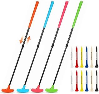 THIODOON Golf Putters for Men Women and Kids 4 Pack Mini Putter for Right or Left Handed Adjustable Golf Club Putt Putt Set for Children, Toddler Junior and Adults Pink Orange Green Blue