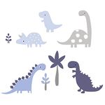 Bedtime Originals Roar Dinosaur Wall Appliques, Blue/Gray