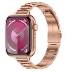 Tasikar Thin Metal Band Compatible with Apple Watch Band 49mm 46mm 45mm 44mm 42mm Women Stainless Steel Replacement Strap Compatible with iWatch Ultra SE Series 10 9 8 7 6 5 4 3 2 1, Rose Gold