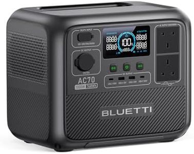 BLUETTI Portable Power Station AC70, 768Wh LiFePO4 Battery Backup w/ 2 1000W AC Outlets (2000W Power Lifting), 100W Type-C, Solar Generator for Road Trip, Off-grid, Power Outage (Solar Panel Optional)