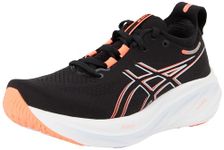 ASICS Men's Gel-Nimbus 26 Sneaker, Black/True RED, 11 UK