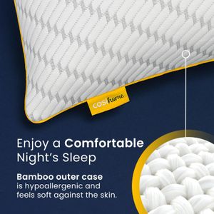 Cosi Home Memory Foam Pillows, 2-Pack – Supportive & Soft