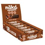 Nakd Cocoa Delight Natural Fruit & Nut Bars - Vegan - Healthy Snack - Gluten Free - 35g x 18 bars