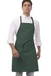 Chef Works Unisex Adult Butcher Apron, Hunter Green