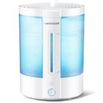 Humidifier Large Room, 2.8L Humidifiers for Bedroom with Auto Shut-off, Top Fill Humidifiers Easy to Fill and Clean, Quiet Ultrasonic Cool Mist Humidifiers for Home Nursery & Plants