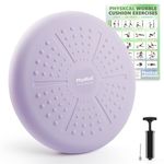 PhysKcal Wobble Cushion for Adults and Kids ADHD, 33cm Inflatable Wiggle Seat for Posture, Balance Disc for Core Strength & Stability, Flexible Seat Sensory Cushions, Cushion Physio