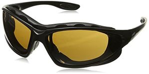 Uvex S0601X Seismic Safety Eyewear, Black Frame, Espresso Uvextra Anti-Fog Lens/Headband