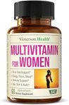 Multivitamin for Women - Daily Womens Multivitamin & Multimineral with Vitamin A, C, D, E, B12, Zinc, Iron. Vitamins for Women - Womens Vitamins for Energy, Focus and Womens Health. 60 Liquid Capsules