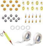 Acupunctoreum acupressure Magnet Therapy Tools Combo Set With Byol Magnet, Chakra Magnet, 5 Star Magnet & Bar Magnet With Sujok Jimmy Keyring & Paper Tape Massager (Multicolor)