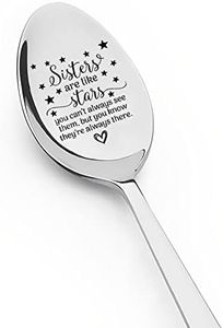 Spoon Gifts for Big Little Sister Birthday Gift from Bestie Brother Sister Graduation Christmas Mothers Day Gifts for Sister in Law Gifts for Sisters Coffee Tea Spoons