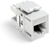 Leviton 61110-RW6 Extreme 6+ QuickPort Connector, CAT 6, White