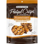 Snack Factory Pretzel Crisps - Milk Chocolate & Caramel Drizzlers 155 Grams