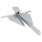 AB Tools Crown Stock Spade Cruising Anchor 4.5kg Galvanised for Medium Boats/Yachts