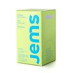 Jems 24-pack Natural Latex Condoms With 100% Silicone Lubricant — Standard Size, High Sensitivity, Ultra-thin Condoms — Vegan, Cruelty-free, Gluten-free