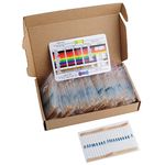 1460Pcs 1/4W 73 Values 1% Precision Metal Film Electronic Resistor Assortment Kit Set 1ohm-1Mohm Geekstory