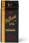 Vittoria Coffee 100% Arabica Mountain Grown Ground Coffee - 500g. High altitude dark roasted coffee beans, perfect with home filter machines, pour over, chemex, plungers . Caramel, dark chocolate, smokey, toasty tasting notes.