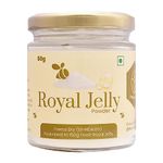 Shiva Organic Royal Jelly Powder 50g - Freeze Dry 10-HDA:6% I Immune Booster I High Minerals & Vitamins I Fertility Booster I Equivalent to 150g Fresh Royal Jelly