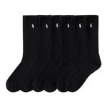 Polo Ralph Lauren Classic Cotton Crew Sock, Black, One Size