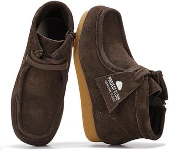 100% Genuine Leather Chukka Boots For Kids Kids Shoes With Gum Rubber Sole