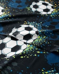 CGK Unlimited Kids Midnight Soccer Queen 4 Piece Sheet Set - Boys, Girls, Teens, Toddler - Easy Fit Deep Pockets - Soft, Cooling & Breathable Sheets - Cozy, Fade and Wrinkle Free - Machine Washable