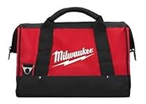 Milwaukee 17-Inch Heavy Duty Canvas Tool Bag (17" x 10" x 10") with 6 Interior Pockets, Reinforced Bottom, and Strap Ring (Shoulder Strap Not Included)