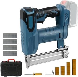 Akku Tacker Nagelpistole Kompatibel mit Makita 18V Lithium-Akku, 80 Nägel/Min, 100W 2-in-1 Elektrotacker Elektronagler mit 500 Gerade Nägel und 500 U-förmige Nägel (Ohne Akku)