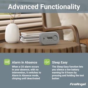 FireAngel Digital Carbon Monoxide Detector – Battery Operated Alarm